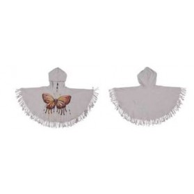 Paper Wings Fringe Poncho