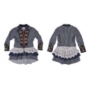 Paper Wings Denim Jacket w/ Detachable Skirt