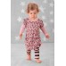 Little Wings Vintage Tatoo Hearts Puff Sleeve Dress- PREORDER