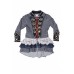 Paper Wings Denim Jacket w/ Detachable Skirt