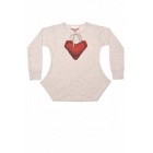 Paper Wings Knitted Heart Pocket Tee