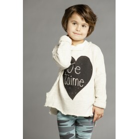 Joah Love Tani-Je T Aime Oatmeal Overside Sweatshirt- PREORDER