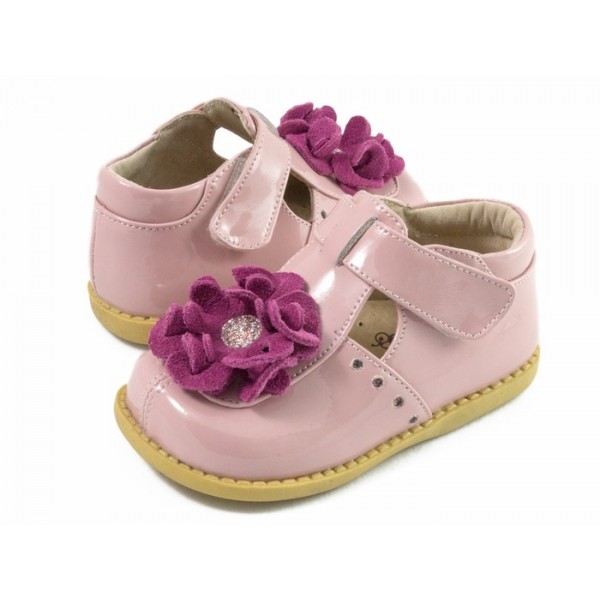 New LIVIE & LUCA Shoes Blossom Pink Flower toddler 7 8 HTF!