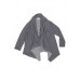 Joah Love Draped Cozy Fleece Cecile Steel Cardigan- PREORDER