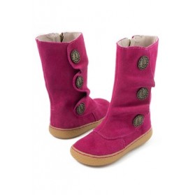 Livie & Luca Fuchsia Suede Marchita Kids Boots- PREORDER