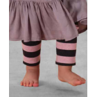 Little Wings Pink and Charcoal Stripe- PREORDER