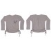 Paper Wings Light Grey Drawstring Tee