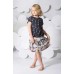 Paper Wings Puppy Border Shirred Skirt- PREORDER