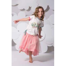 Paper Wings Multi Pink Tulle Skirt- PREORDER