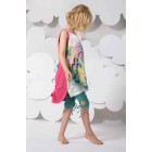 Paper Wings Techno Tiger Hi Lo Dress with Drawstring- PREORDER