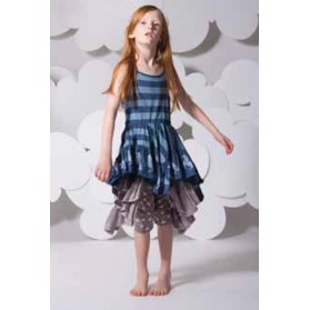 Paper Wings Horse Silhouette Border Frilled Swing Dress- PREORDER