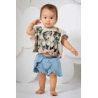 Little Wings Puppies Border Square Poncho Tee- PREORDER