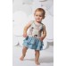 Little Wings Vintage Horses AOP Onesie with Skirt- PREORDER