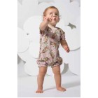 Little Wings Lollipop Kitten AOP Puff Sleeve Romper- PREORDER