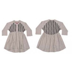 Little Wings Owl Stripe Raglan Dress- PREORDER