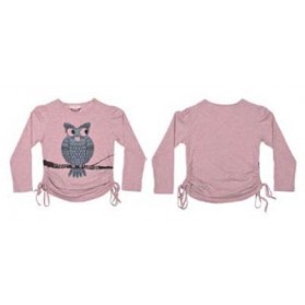 Paper Wings Owl Drawstring Tee