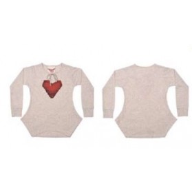 Paper Wings Knitted Heart Pocket Tee