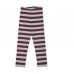 Paper Wings Pink and Charcoal Stripe Legging